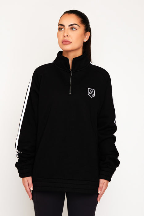 Half Zip Sweatshirt Black